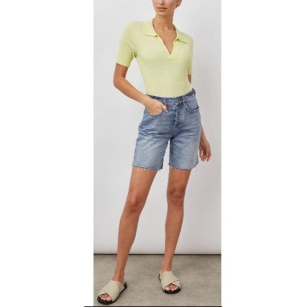 Rails Beachwood  Size 26 High Rise Bermuda Shorts Demin Jean NWT